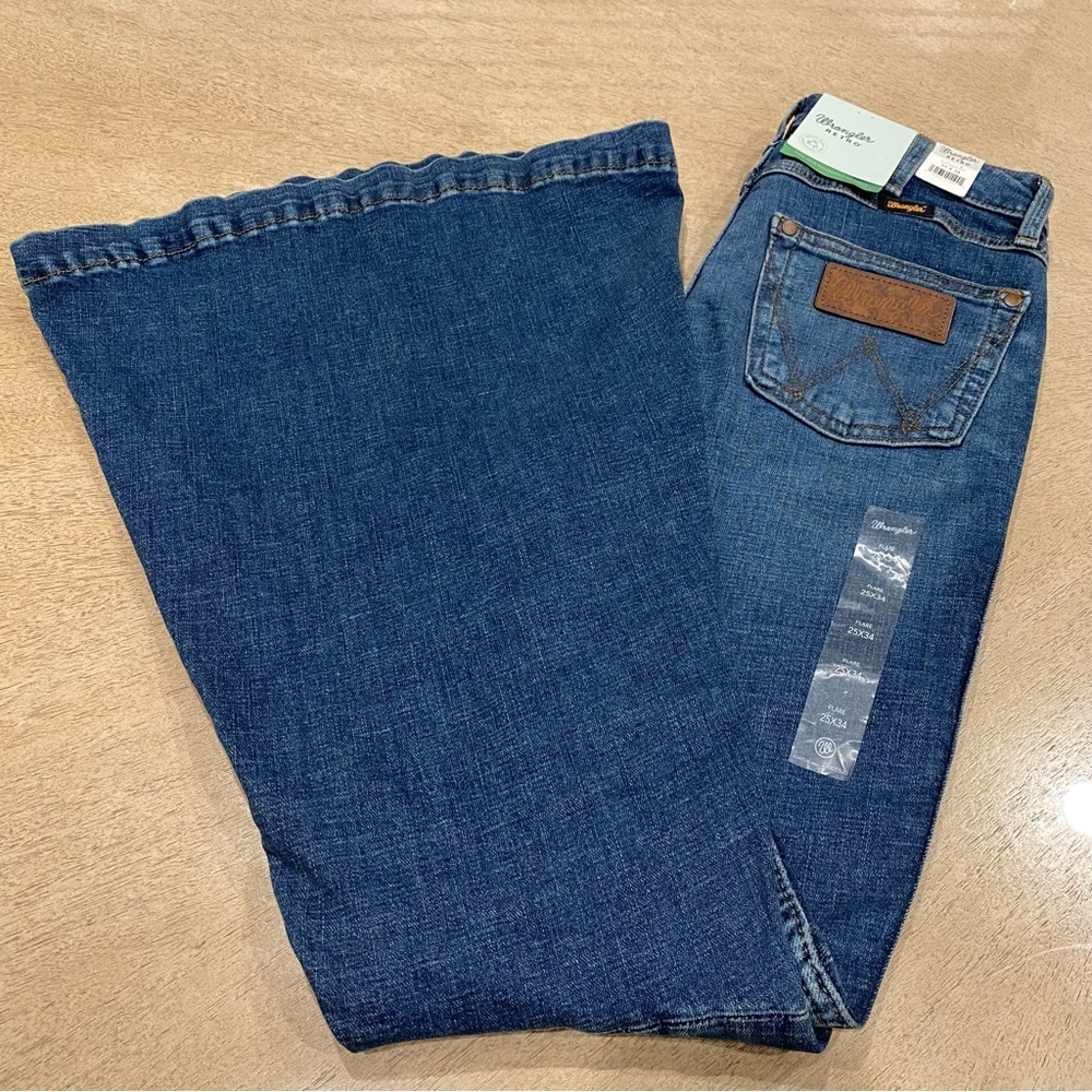 Wrangler Retro High Rise Flare Denim Jeans